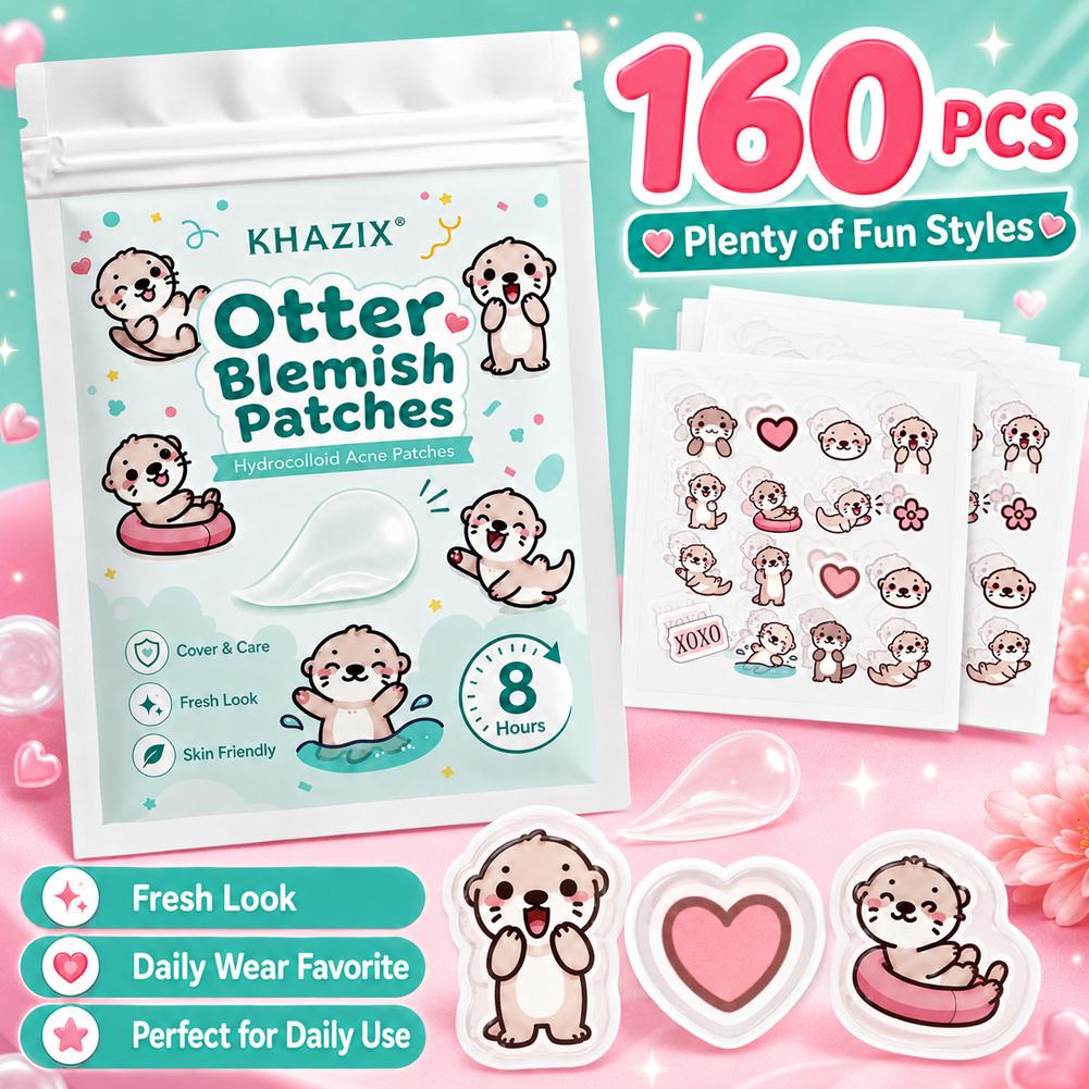 160개 귀여운 수달 모양 여드름 패치 재미있는 여드름 - Skincare 리뷰 및 가격